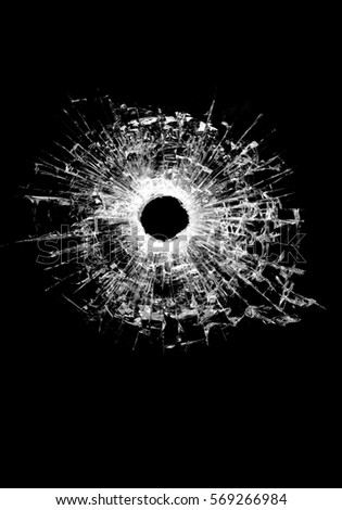 Bullet Hole Glass Real Bullet Hole Stock Photo 73981462 - Shutterstock