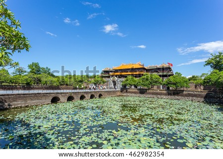 Entrance of Citadel, Hue, Vietnam. Unesco World Heritage Site