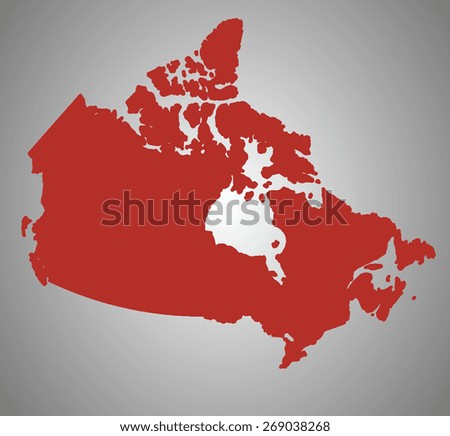 Colorful Canada Map Provinces Capital Cities Stock Vector 36403279 ...