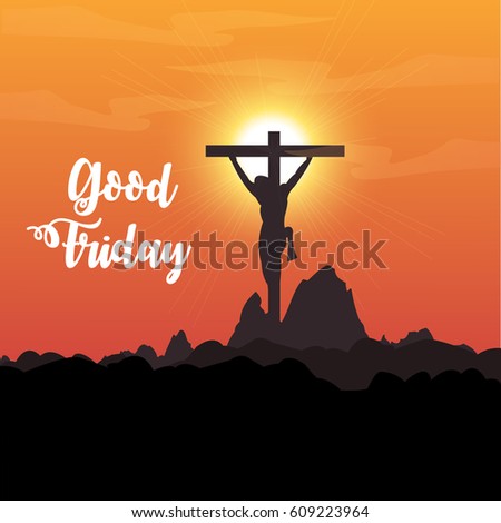 stock vector good friday 609223964