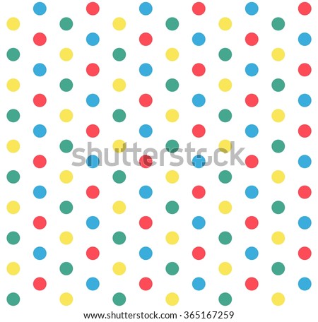 Colorful Polka Dots Pattern Candy Colors Stock Vector 365167259 ...