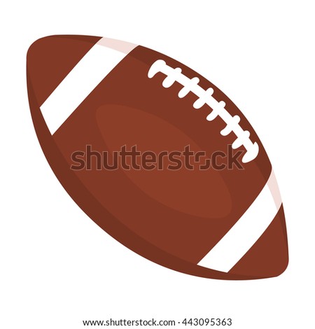 Rugby Ball Icon Cartoon Stock Vector 443095363 - Shutterstock