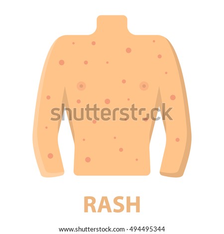 Rash Icon Cartoon Single Sick Icon Stock Vector 455376022 - Shutterstock