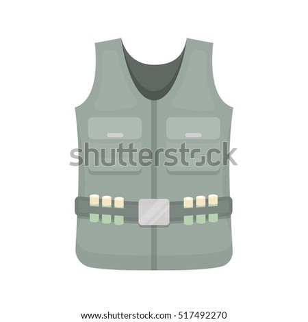 Hunting Vest Icon Cartoon Style Isolated Stock Illustration 517492270 ...