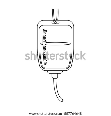 Iv Bag Medical Isolated Icon Vector Stock Vector 501653095 - Shutterstock