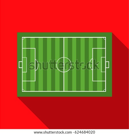 Top View Running Track Soccer Field Stock Vector 153268349 - Shutterstock