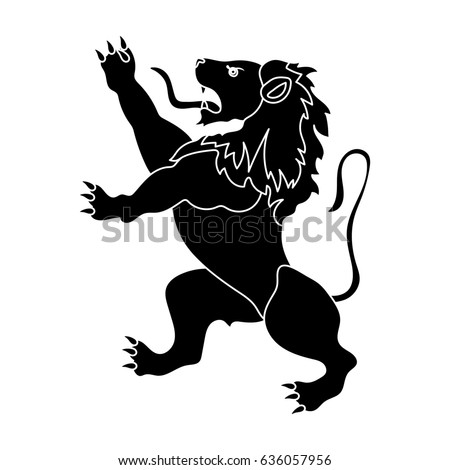 Golden Lion Symbol Belgium Dark Belgian Stock Illustration 636057956 ...