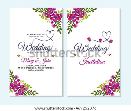 thank you wedding cards template