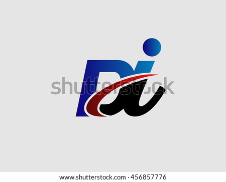Di Company Linked Letter Logo Stock Vector 456857776 - Shutterstock