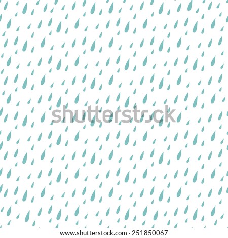 The pattern of blue drops of rain