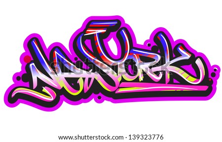 Graffiti Vector Art Urban Design Element Stock Vector 139323776 ...