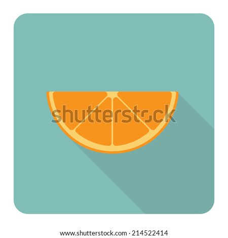Orange fruit. Vector illustration.