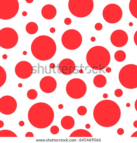 Red Circles Different Sizes On White Stock Vector 645469066 - Shutterstock