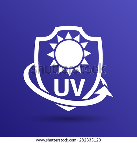 uv anti protection ultraviolet radiation sticker label icon shutterstock