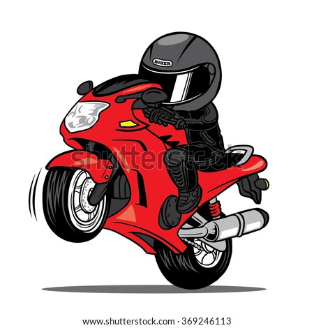 Motorbike Cartoon Stock Images, RoyaltyFree Images  Vectors  Shutterstock