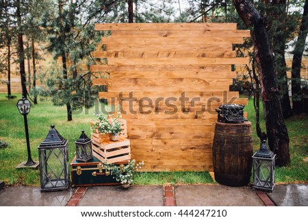Rustic Wedding Photo Zone Hand Made Decorations Includes Booth Wooden Barrels And Rustic Wedding Photo Zone Hand Made Decorations Includes Booth Wooden Barrels And