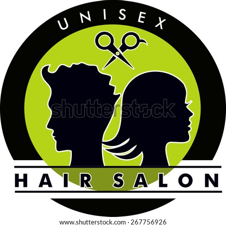Unisex Hair Salon Logo Stock Vector (Royalty Free ...