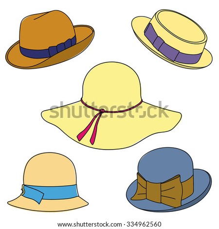 Elegant trendy hats for woman Stock Photos, Images, & Pictures ...