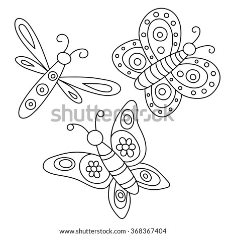 butterfly outline stock images royalty free images