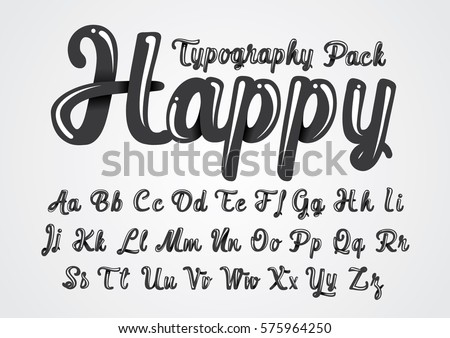 font banner letter Stock Vector Vector Glossy Abstract Font Alphabet