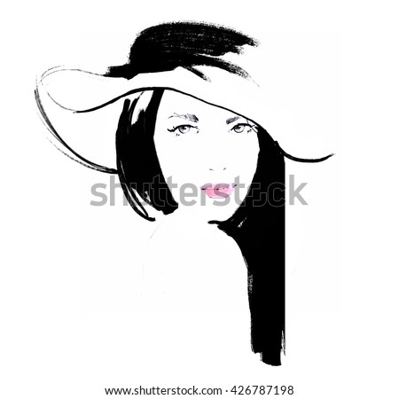 Ladies Hats Vintage Sketch Stock Photos, Images, & Pictures | Shutterstock