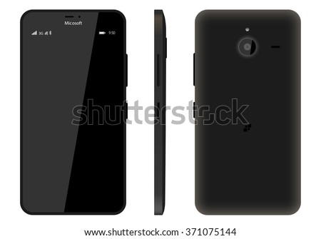 Novosibirsk, Russia - 2016: Microsoft Lumia 640 XL — great smartphone running on Windows Phone equipped with IPS LCD display, 16m colors, with a diagonal of 5.7" and a camera of 13 Mpx.