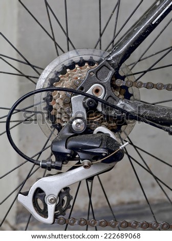 Looking Rear Gear Cluster Bicycle Stock Photo 12309934 - Shutterstock