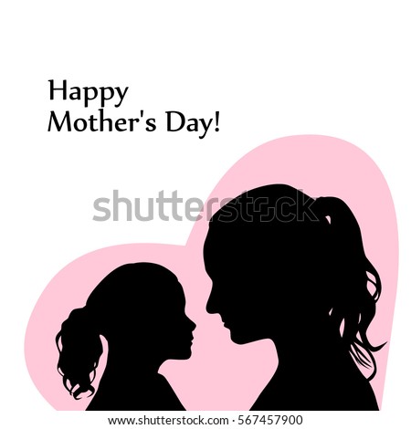 Download Profile Silhouettes Man Woman Loving Couple Stock Vector ...