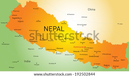 Nepal Map Stock Photos, Images, & Pictures | Shutterstock