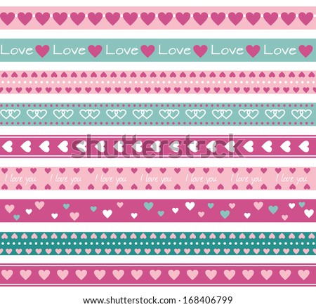 Love Borders Hearts Arkiv Vektor 168406799 – Shutterstock