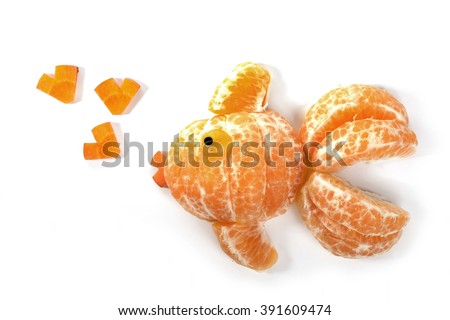 orange fruit art