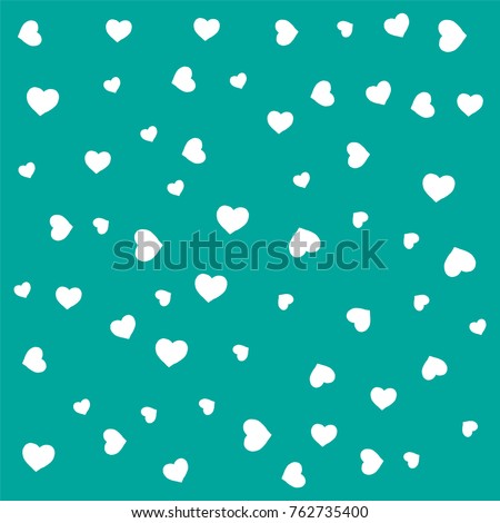  Tosca White Hearts Pattern Vector Illustration Vector de 