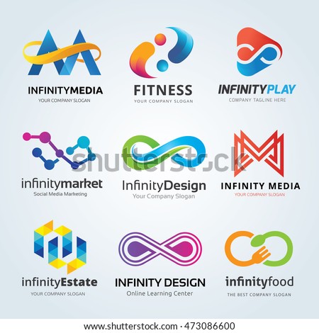 Infinity logo set