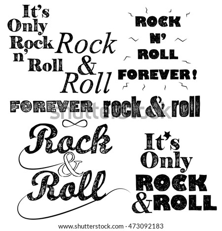 Rock And Roll Writing Stock Images, Royalty-Free Images & Vectors ...