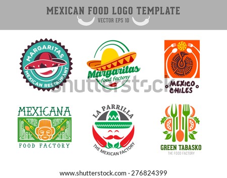 Mexican Food Logo Vector Template Stock Vector 276824399 - Shutterstock