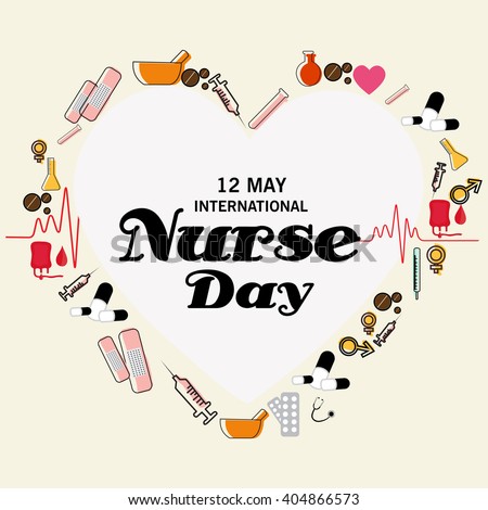 Vector Illustration Background International Nurse Day ...