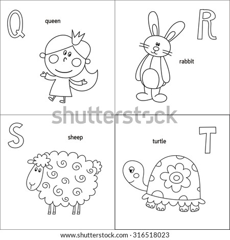 ABC Vector Coloring Page Kids Stock Vector 316518023 - Shutterstock ABC Vector Coloring Page Kids Stock Vector 316518023 - Shutterstock
