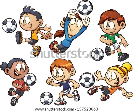 cartoon soccer kids vector clip art illustration with simple gradients each element on a - Cartoon Pictures For Kids cartoon soccer kids vector clip art illustration with simple gradients each element on a - Cartoon Pictures For Kids