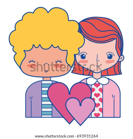 Set Valentine Love Funny Peoples Icons Stock Vector 68601283 - Shutterstock