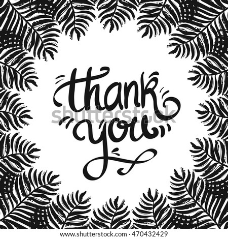 Frame Contemporary Elements Thank You Lettering Stock Vector ... Frame Contemporary Elements Thank You Lettering Stock Vector ...