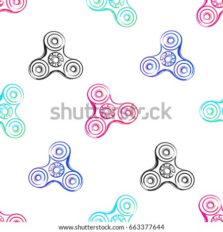 Male Hand Holding Popular Fid Spinner Stock