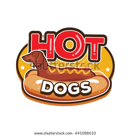 Hot Dogs Logo Symbol Stock Vector 641088610 - Shutterstock