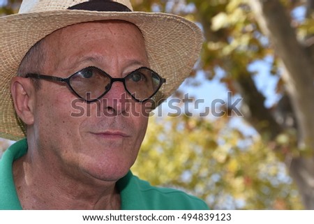 Marseille, France - October 06, 2016 : Italian cartoonist Claudio Francesco Puglia at the 5th edition of the International festival of press and political cartoons at l'Estaque.