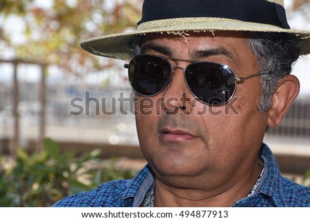 Marseille, France - October 06, 2016 : Brazilian cartoonist Josivan Joe Bonfim at the 5th edition of the International festival of press and political cartoons at l'Estaque.