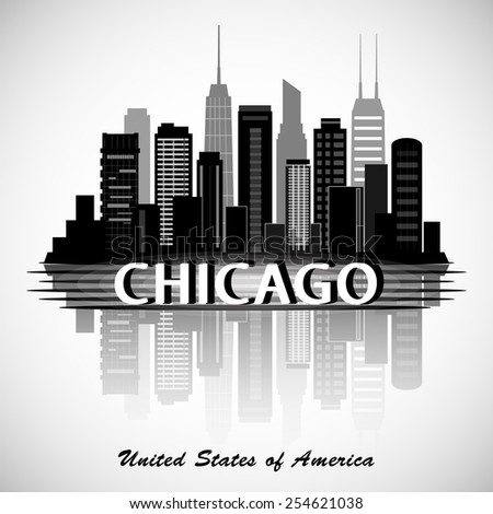 Chicago Skyline Silhouette Stock Images, Royalty-Free Images & Vectors ...
