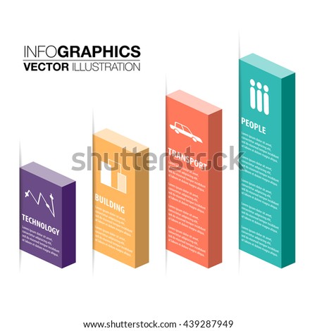 vector cube box business concepts templates stock vector 439287949