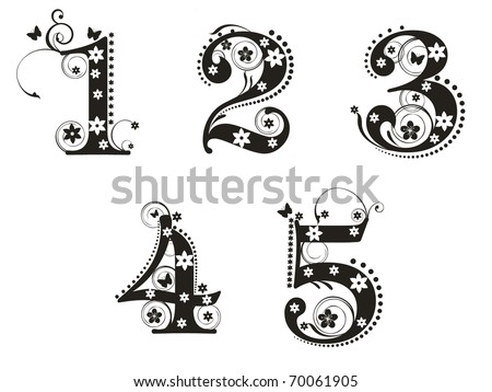 Decorative Numbers Stock Images, Royalty-Free Images & Vectors ...