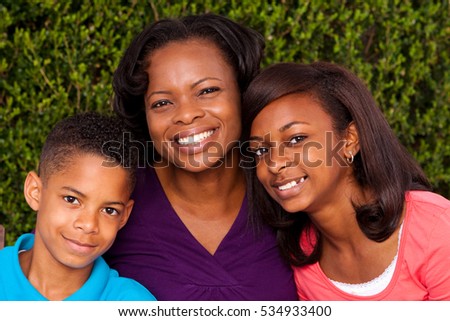 Portrait African American Family Looking Very Stock Photo 146431496 ...