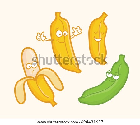 Cartoon Bananas Stock Images, Royalty-Free Images & Vectors | Shutterstock