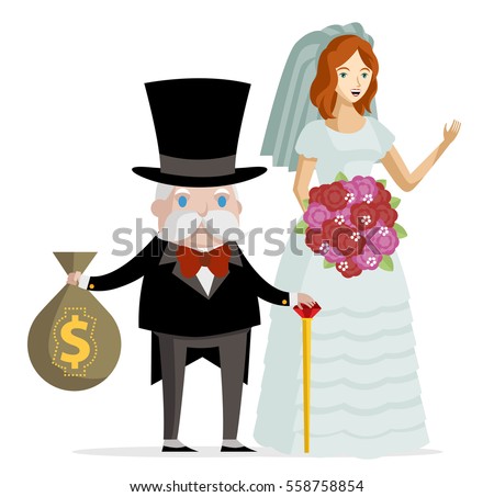 http://thumb1.shutterstock.com/display_pic_with_logo/2672047/558758854/stock-vector-rich-man-and-young-beautiful-bride-558758854.jpg